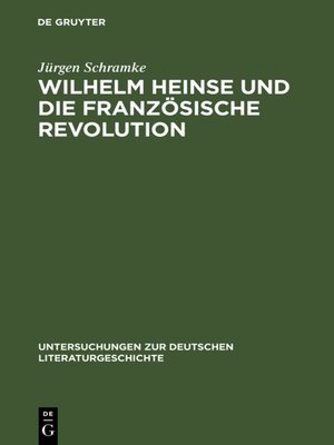 cover image of Wilhelm Heinse und die Französische Revolution